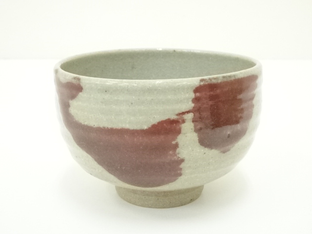 JAPANESE TEA CEREMONY / TEA BOWL CHAWAN / AKAMON PATTERN